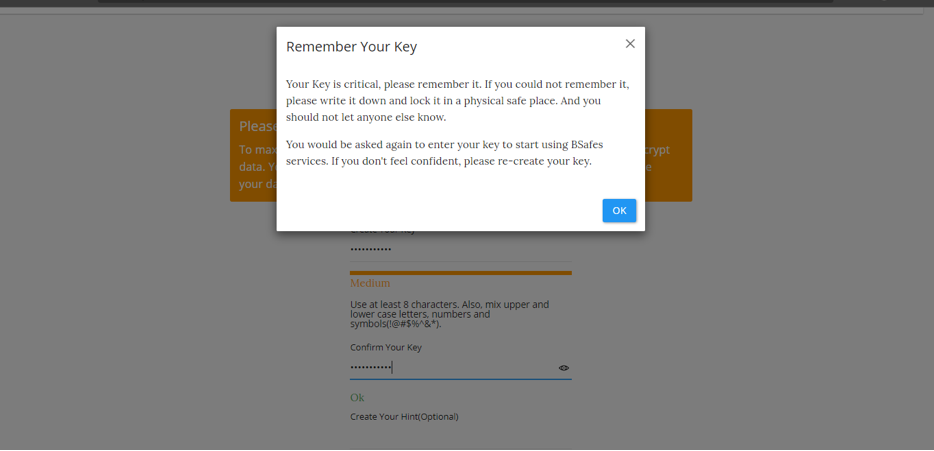 Remember Your Key