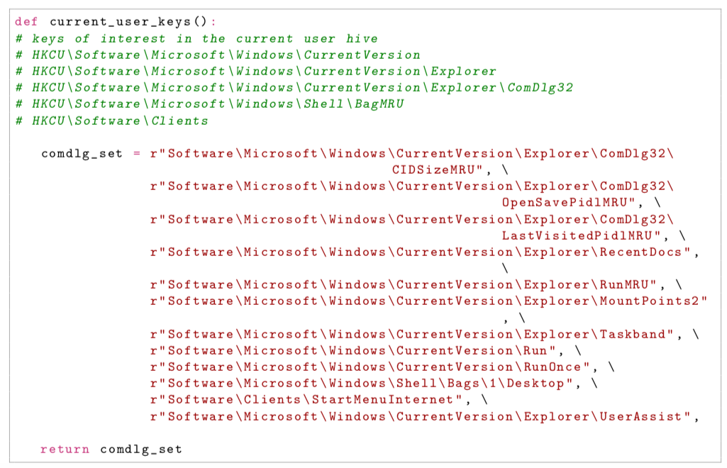 A.1 Extracts from predefined_paths.py
